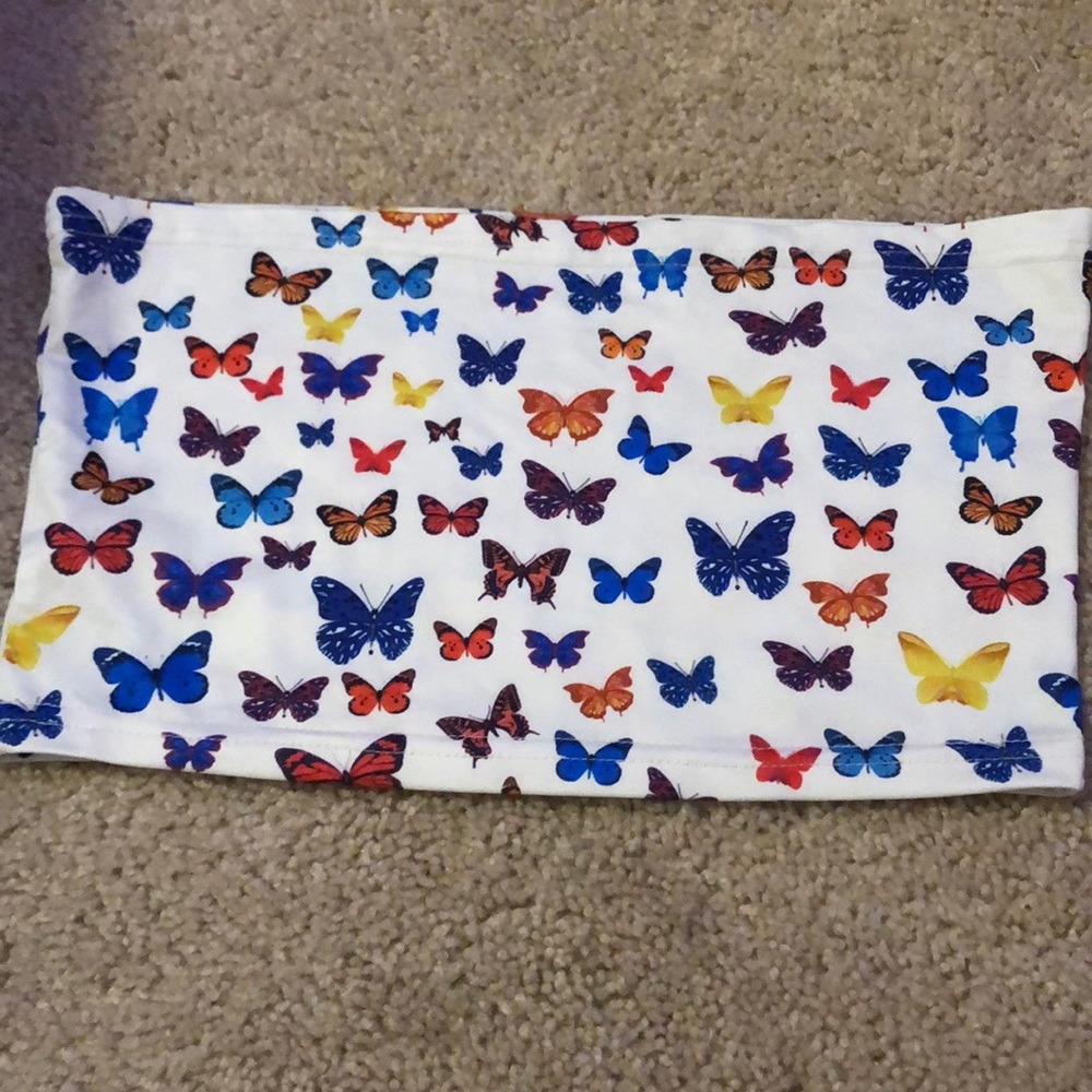 butterfly tube top